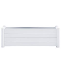 Letto Rialzato da Giardino in PP Bianco 100x43x35 cm