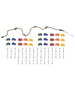 Prese da Arrampicata con Fune 25 pz Multicolore