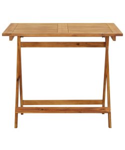 Tavolo da Giardino Pieghevole 90x90x75 cm in Massello d'Acacia