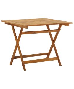 Tavolo da Giardino Pieghevole 90x90x75 cm in Massello d'Acacia