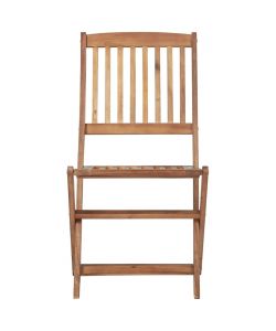 Sedie da Giardino Pieghevoli 4 pz in Legno Massello d'Acacia 313604