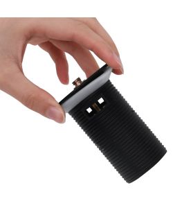 Scarico a Pressione con Funzione Troppopieno Nero 6,4x6,4x9,1cm