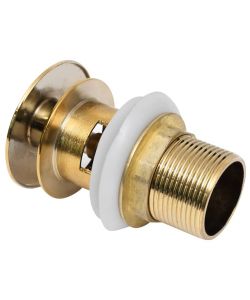 Scarico a Pressione senza Troppopieno Oro 6,4x6,4x9,1 cm