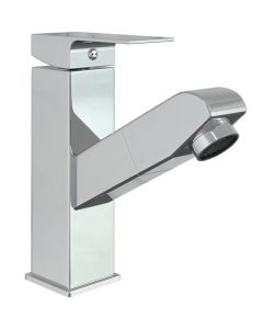Rubinetto Lavabo da Bagno Estraibile Finitura Cromo 157x172 mm