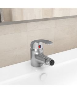 Rubinetto Miscelatore per Bid� Argento 13x12 cm