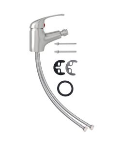 Rubinetto Miscelatore per Bid� Argento 13x12 cm