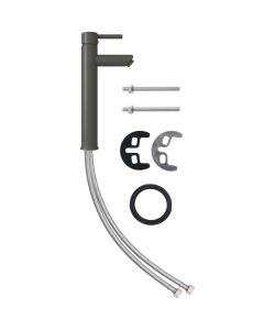 Rubinetto Miscelatore da Bagno Grigio 12x30 cm