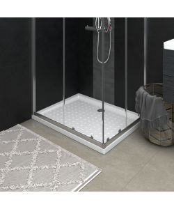 Piatto Doccia con Superficie Puntinata Bianco 90x70x4 cm in ABS