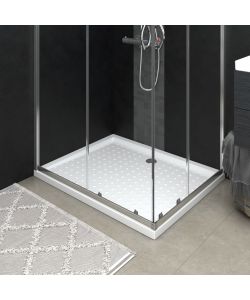 Piatto Doccia con Superficie Puntinata Bianco 80x100x4cm in ABS