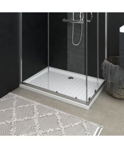 Piatto Doccia con Superficie Puntinata Bianco 70x100x4cm in ABS