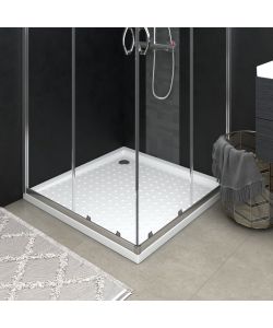 Piatto Doccia con Superficie Puntinata Bianco 80x80x4 cm in ABS