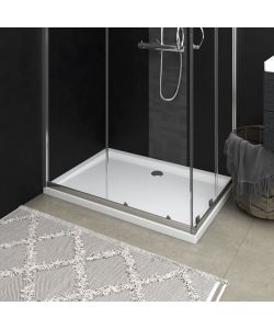 Piatto Doccia in ABS Rettangolare Bianco 70x100 cm