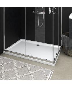 Piatto Doccia in ABS Rettangolare Bianco 80x120 cm