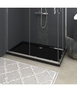 Piatto Doccia in ABS Rettangolare Nero 70x120 cm