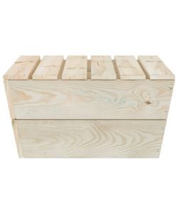 Tavolo da Giardino 60x60x30 cm in Legno di Abete Impregnato