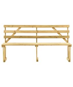 Panchina da Giardino 170 cm in Legno di Pino Impregnato