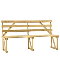 Panchina da Giardino 170 cm in Legno di Pino Impregnato