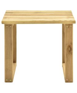 Tavolo per Lettino Prendisole 30x30x26 cm in Pino Impregnato