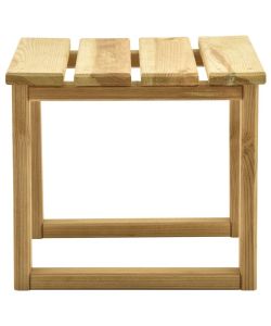 Tavolo per Lettino Prendisole 30x30x26 cm in Pino Impregnato