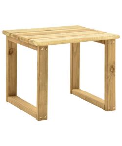 Tavolo per Lettino Prendisole 30x30x26 cm in Pino Impregnato