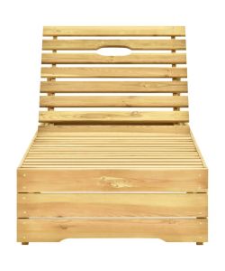 Lettino Prendisole in Legno di Pino Impregnato