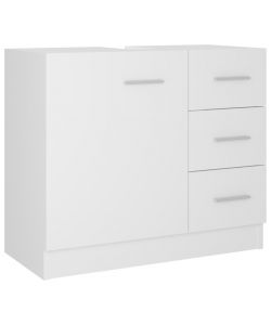 vidaXL Mobile Sottolavabo Bianco 63x30x54 cm in Multistrato - Design Elegante e Spazio di Stoccaggio