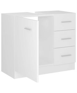 vidaXL Mobile Sottolavabo Bianco 63x30x54 cm in Multistrato - Design Elegante e Spazio di Stoccaggio
