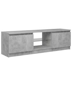 Mobile Porta TV con Luci LED Grigio Cemento 120x30x35,5 cm