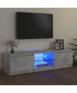 vidaXL Mobile Porta TV Grigio Cemento con Luci LED - 140x40 cm