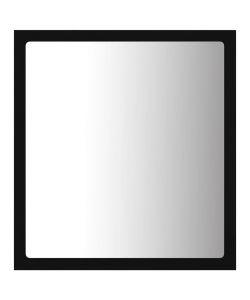 Specchio da Bagno a LED Nero 40x8,5x37 cm in Acrilico
