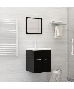 Lavabo da Incasso con Rubinetto 42x39x18 cm in Ceramica Bianco