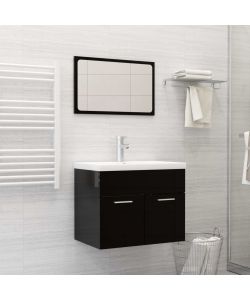 Lavabo da Incasso con Rubinetto 61x39x18 cm in Ceramica Bianco