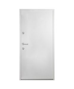 Porta Ingresso in Alluminio Bianca 90x200 cm 3059670