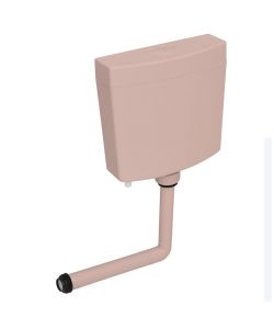 Sciacquone WC con Ingresso Acqua dal Basso 3/6 L Rosa Salmone