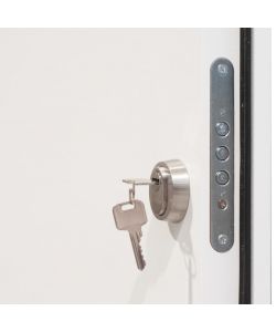 Porta Ingresso in Alluminio Bianca 110x207,5 cm 3059868