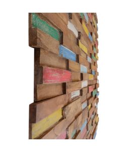 Pannelli per Pareti 10 pz 1,03 mq in Legno Massello di Teak