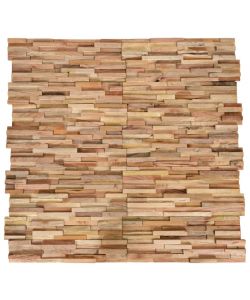 Pannelli per Pareti 10 pz 1,08 mq in Legno Massello di Teak