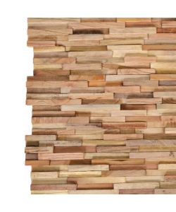 Pannelli per Pareti 10 pz 1,08 mq in Legno Massello di Teak