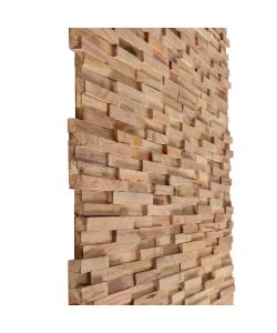 Pannelli per Pareti 10 pz 1,08 mq in Legno Massello di Teak