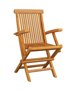 vidaXL Sedie da Giardino Pieghevoli - Legno di Teak - Set 4 pz