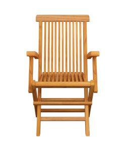 vidaXL Sedie da Giardino Pieghevoli - Legno di Teak - Set 4 pz