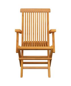 vidaXL Sedie da Giardino Pieghevoli - Legno di Teak - Set 4 pz