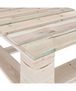 Divano Centrale da Giardino su Pallet Legno di Pino Impregnato