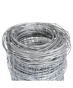 Recinzione da Giardino in Acciaio Zincato 50 m 150 cm Argento