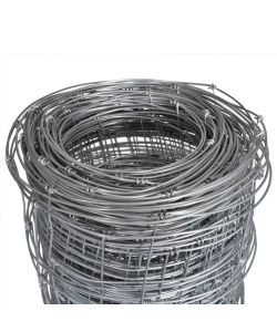 Recinzione da Giardino in Acciaio Zincato 50x1,5 m Argento