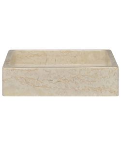 Lavandino Crema 40x40x10 cm in Marmo