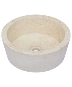 Lavandino Crema 40x15 cm in Marmo