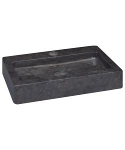 Lavandino Nero 38x24x6,5 cm in Marmo