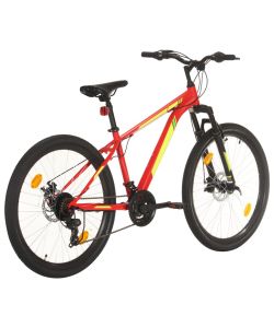 Mountain Bike 21 Speed 27,5' Ruote 38 cm Rosso