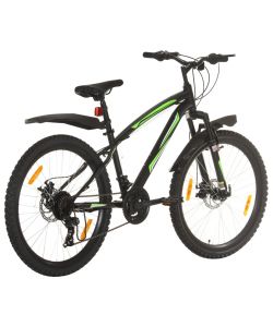 Mountain Bike 21 Speed 26' Ruote 36 cm Nero